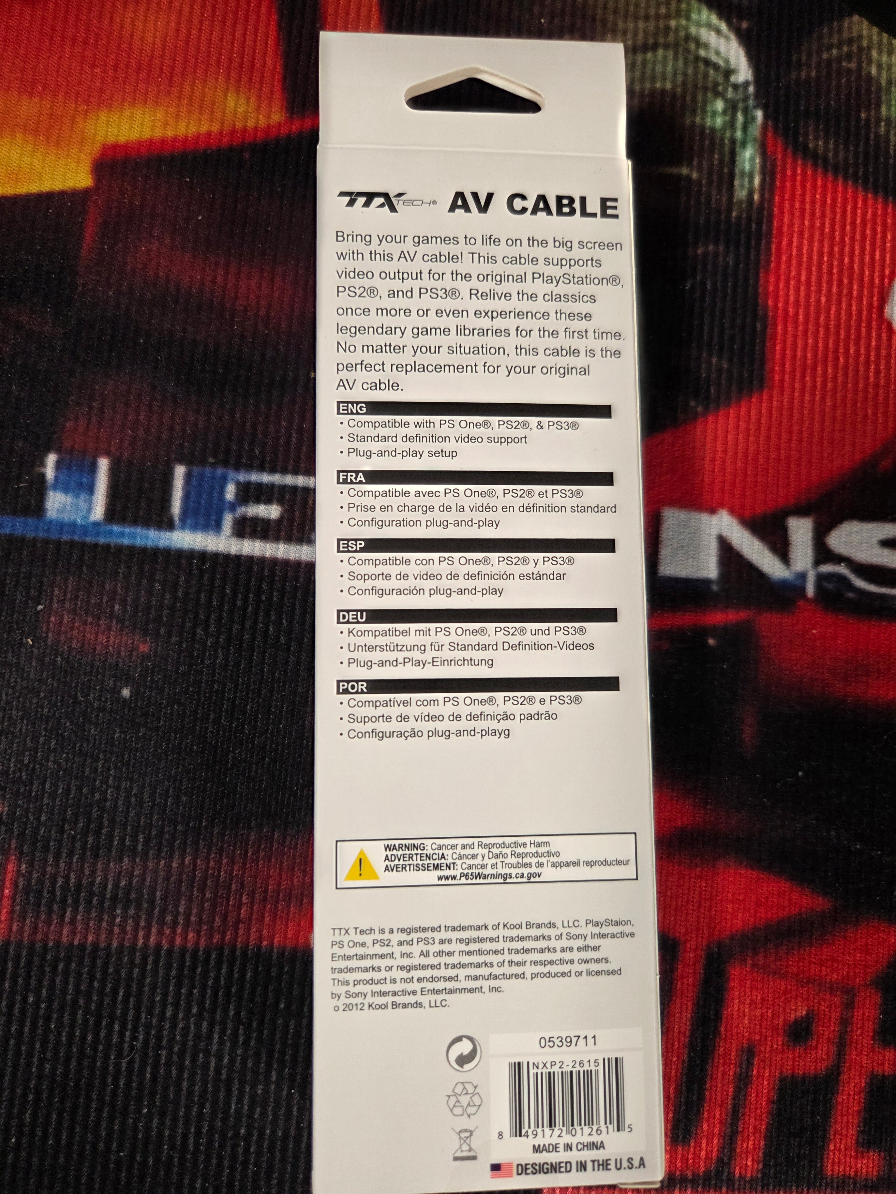 NEW AV CABLE PS1/PS2/PS3