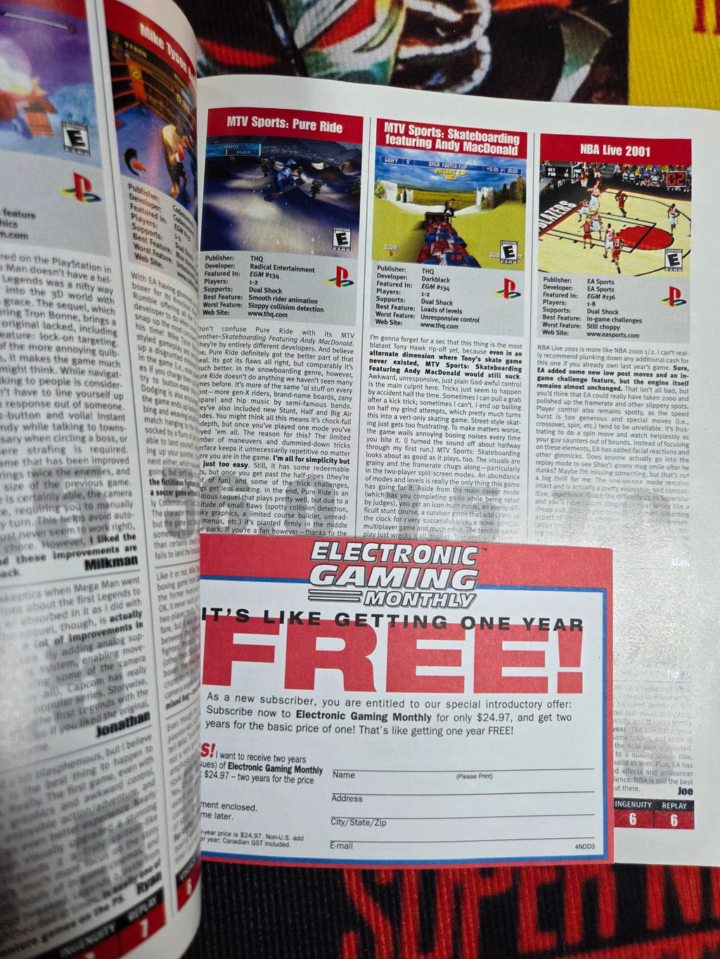 ELECTRONIC GAMING MONTHLY #137 UNREAL TOURNAMENT