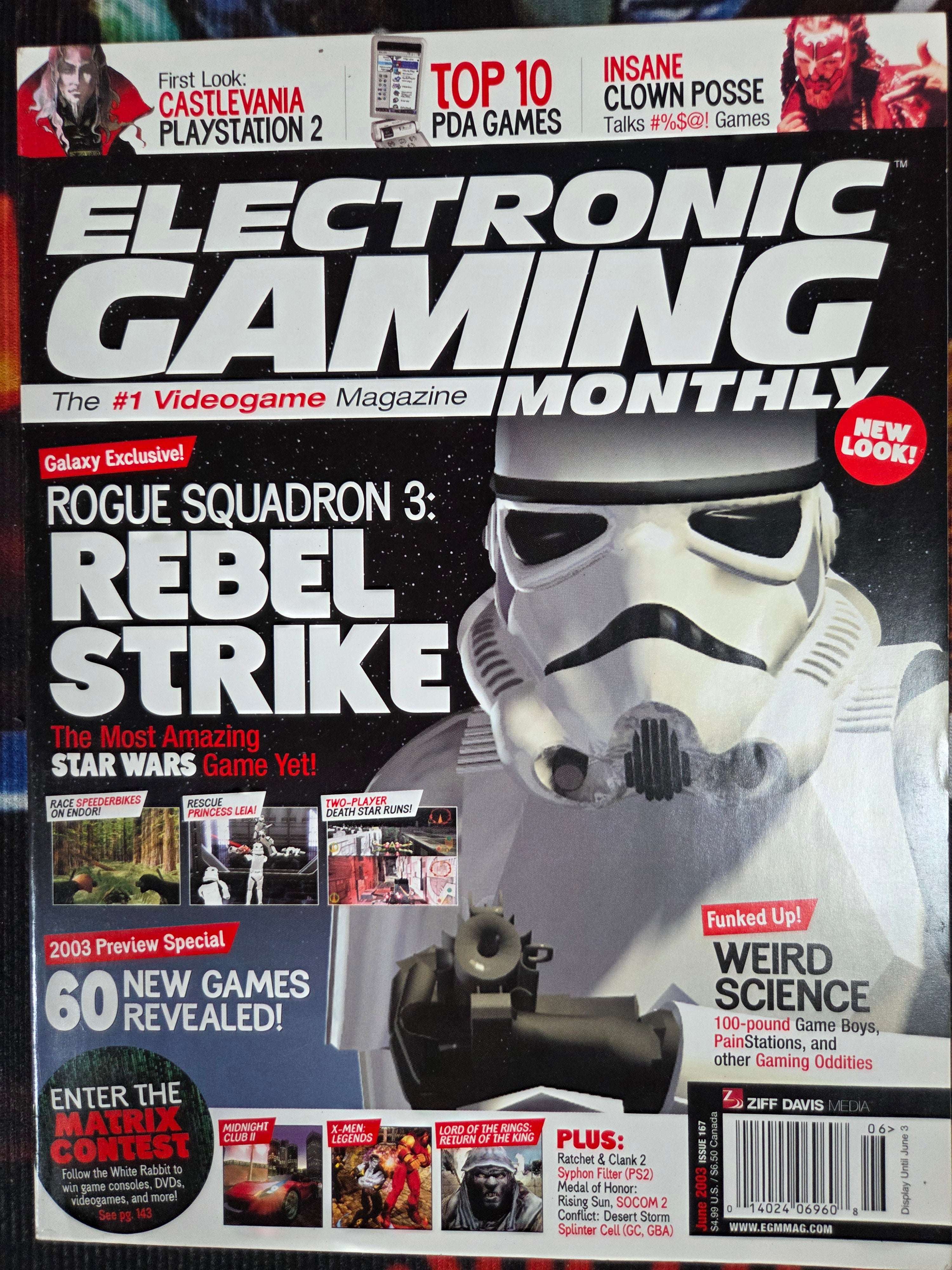 ELECTRONIC GAMING MONTHLY #167 STAR WARS ROUGE SQUADRON REBEL STRIKE