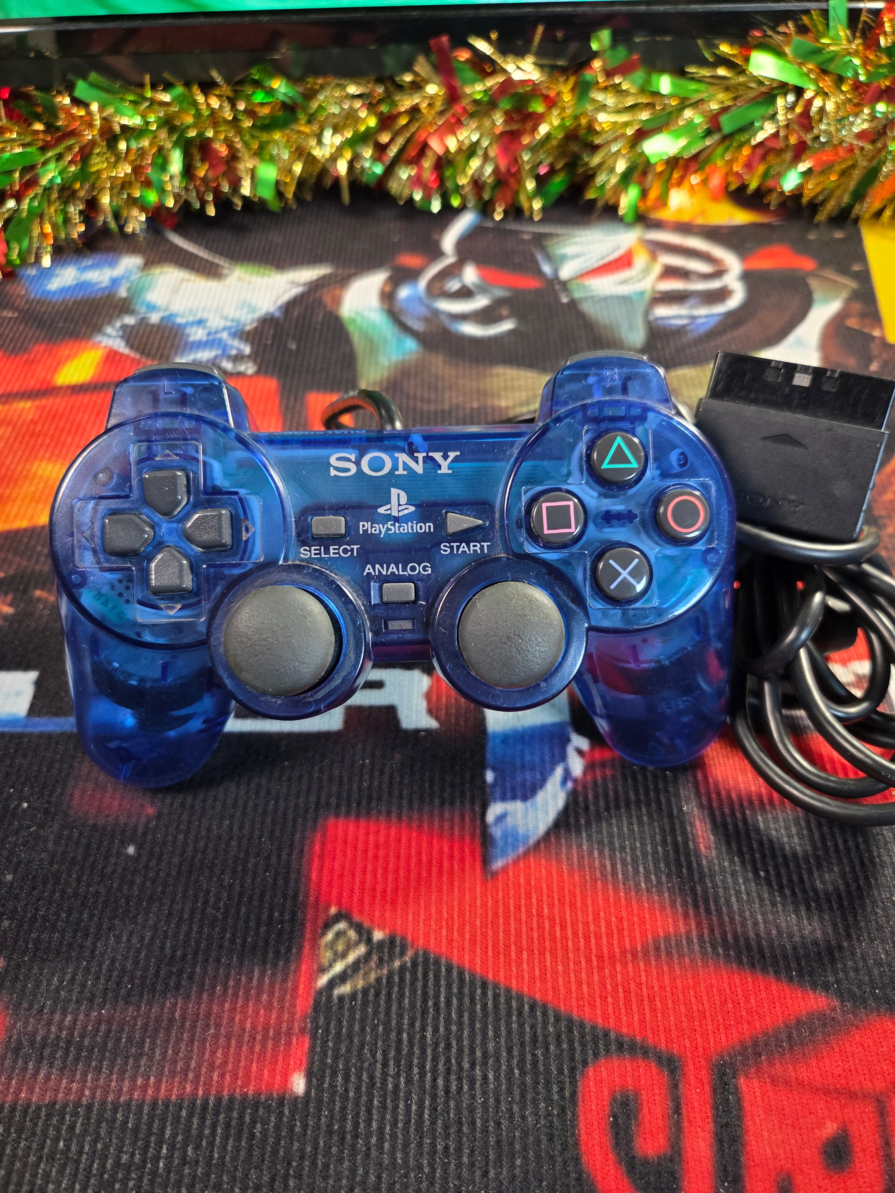 SONY OCEAN BLUE DUAL SHOCK 2 CONTROLLER-PS2