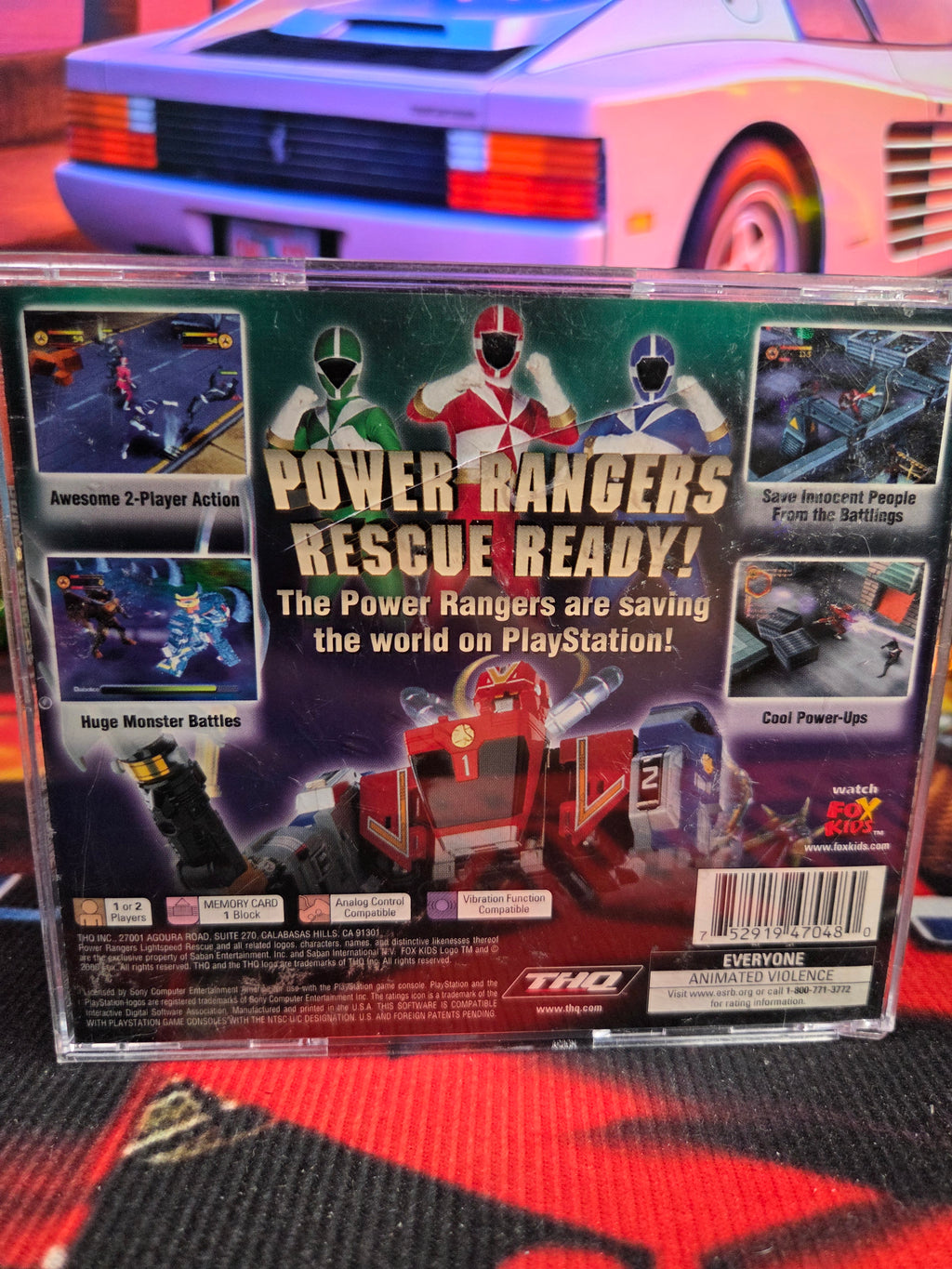 POWER RANGERS RESCUE-PS1